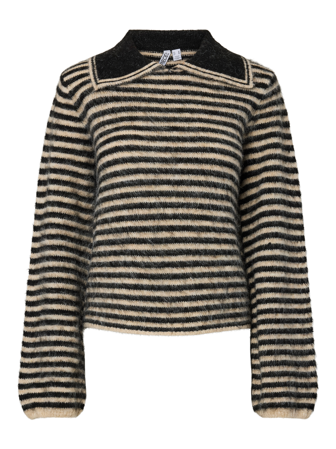 PCADA COLLAR KNIT - Asphalt